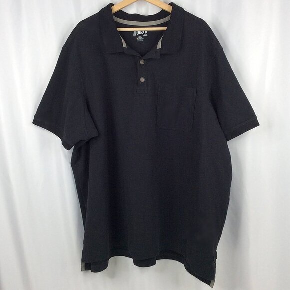 Duluth Trading Co. Heavy Duty Cotton Polo Shirt Mens Size 3XL Relaxed Fit Black - Picture 1 of 5